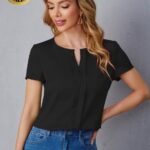 Dhunki short Sleeves White Top short Sleeves Top