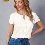 Dhunki short Sleeves White Top short Sleeves White Top