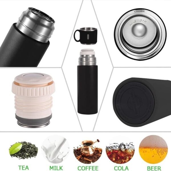 Stainless Steel Vacuum Flask Set - Image 6
