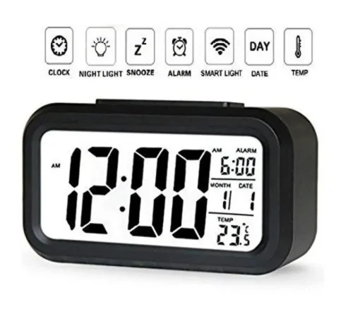 digital alarm clock, table or wall clock
