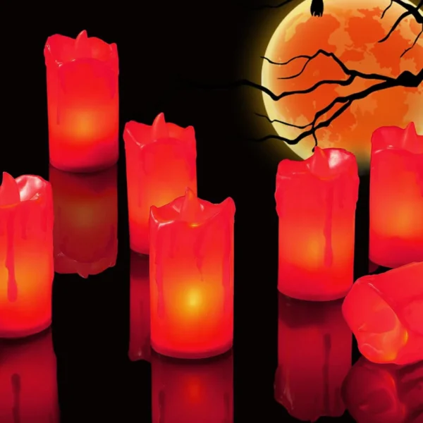 Flameless Melted Design Candles - Image 4