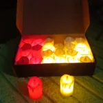 Flameless Melted Design Candles 6